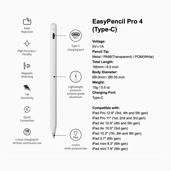Easy Pencil Pro 4 - White